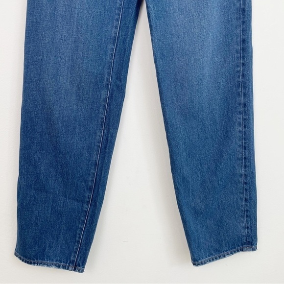 Madewell Trendy Baggy Straight High Rise Trendy Casual Distressed Denim Jeans 24 - Picture 11 of 14